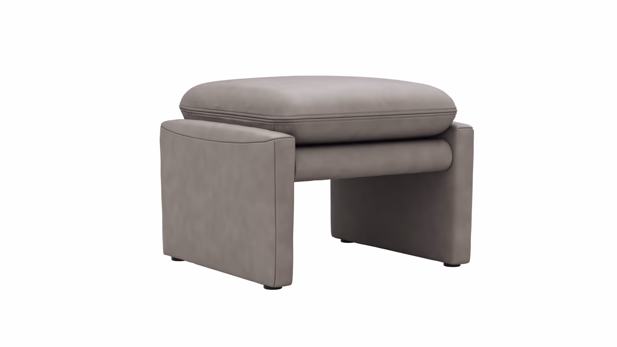 Hocker Tenero - inkl. Sitzhöhe verstellbar, Stoff, Grau