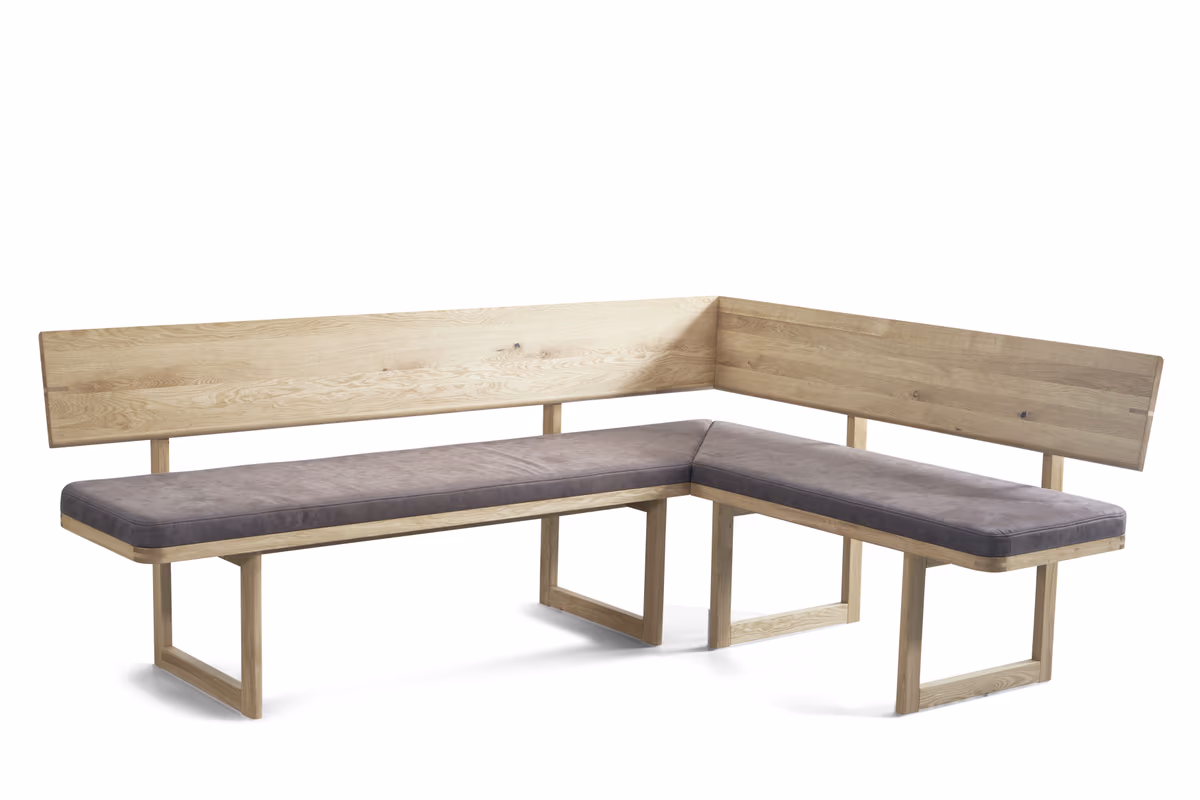 Eckbank - BT ca. 210x160 cm, Wildeiche massiv