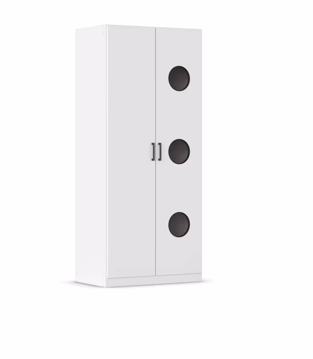 Wäscheschrank RHONDA- B ca. 91 cm, Weiß