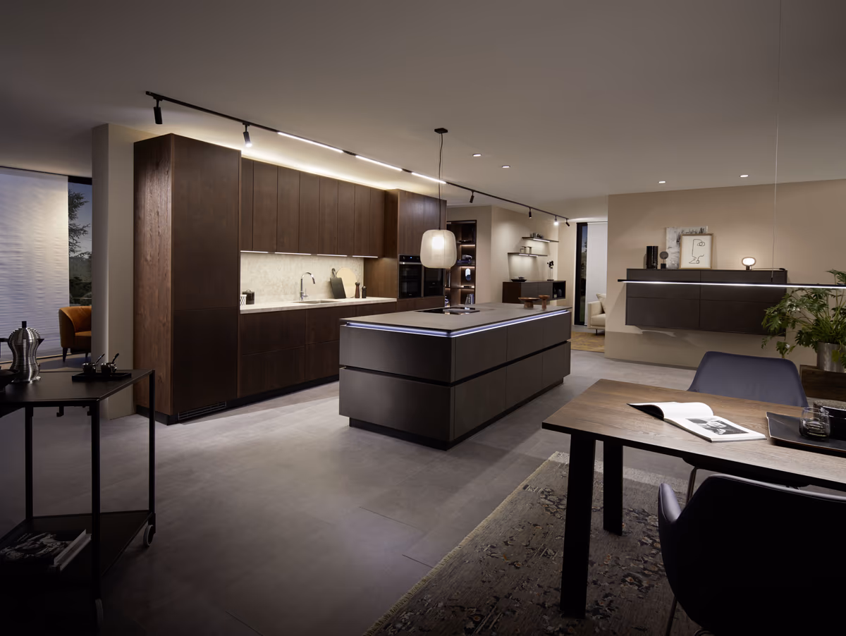 Inselküche 57.150 CO 6 521, Asteiche Maron gebürstet