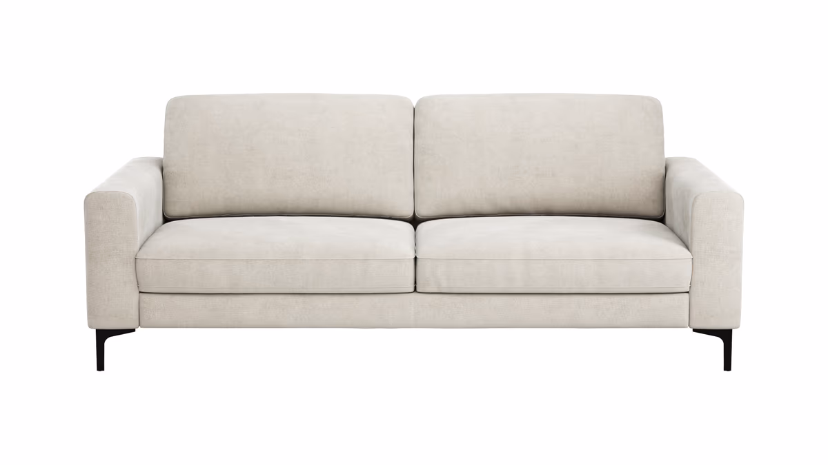 Sofa Oviedo - 3-Sitzer, Stoff, Natur