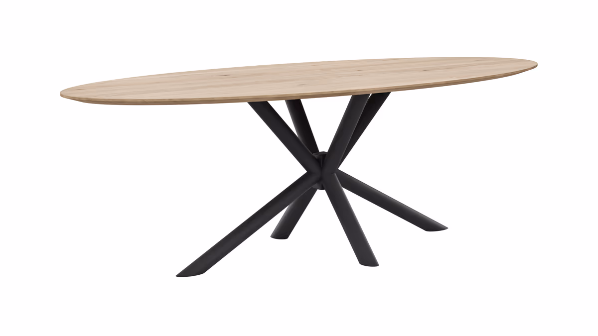 Esstisch Phoenix - LB ca. 240x110cm, Eiche, eco snow lackiert