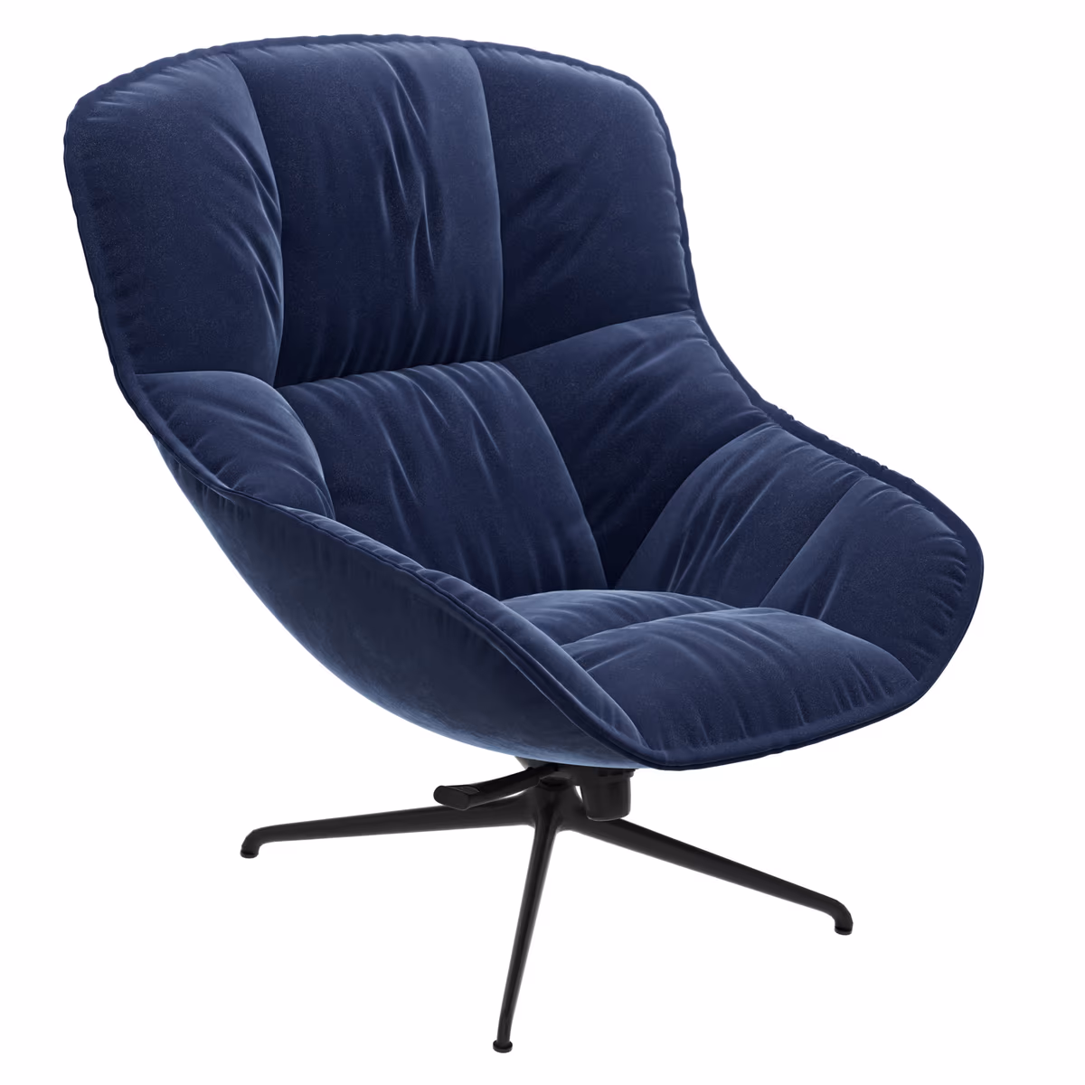 Sessel Unn - Stoff, Indigo