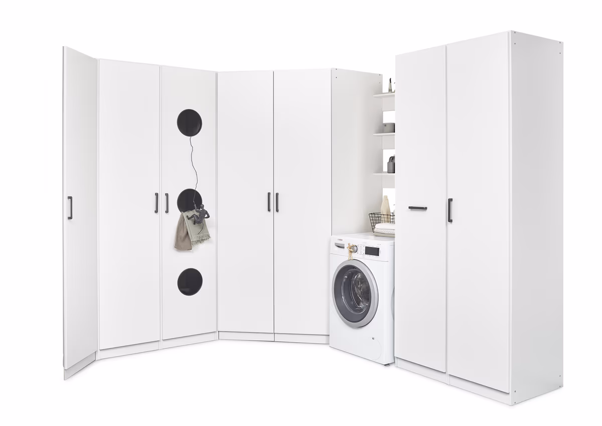 Schranksystem RHONDA- Weiß