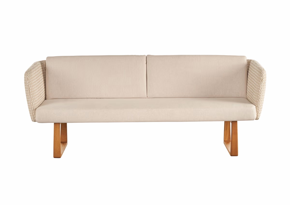 Polsterbank - Breite ca. 224 cm, Mehrfarbig