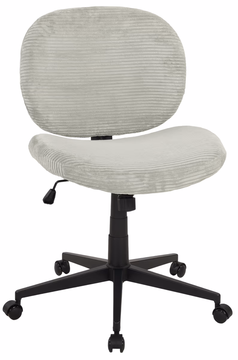 Drehstuhl - höhenverstellbar, Cord, Mint