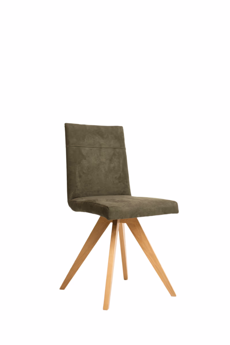 Stuhl - Stoff, Schlammgrün