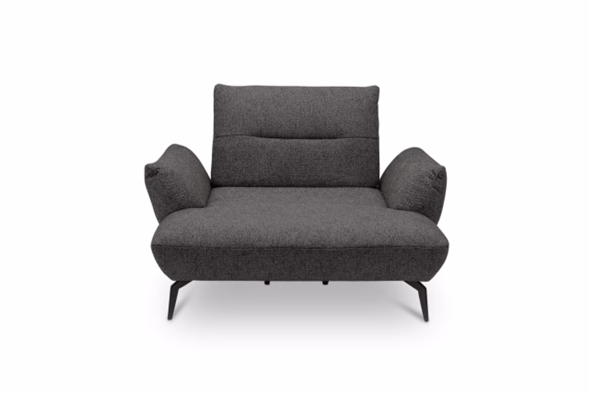 Sessel PAYTON - Loveseat inkl. Rückenneigung, Stoff, Taupe