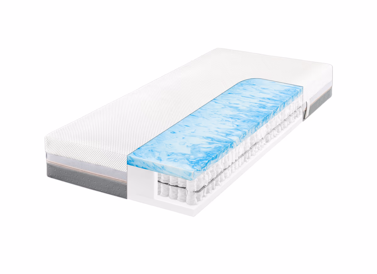 Tonnentaschenfederkern-Matratze EM TraumReich Plus 1000T - Liegefläche ca. 90x200 cm