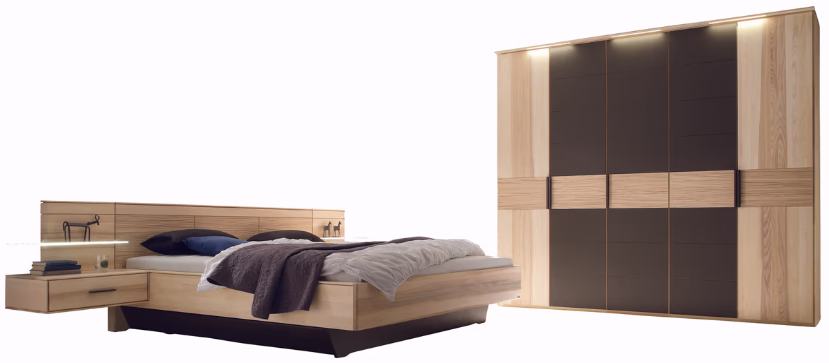 Schlafzimmer - Strukturesche massiv