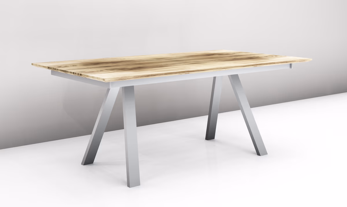 Esstisch - ausziehbar, LB ca. 290x100 cm, Eiche furniert