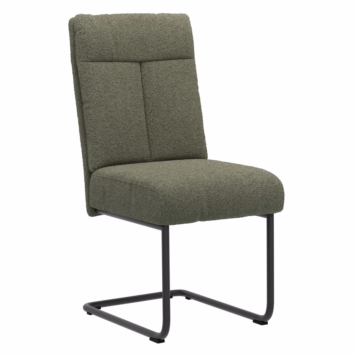 Freischwinger Ravina - Stoff, Olivgrün