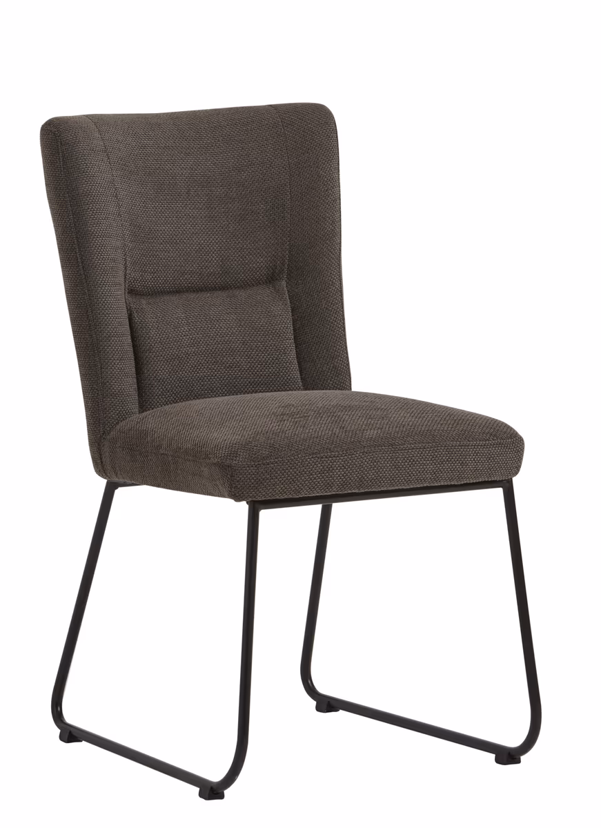 Stuhl Gainesville - Stoff, Schlammgrün