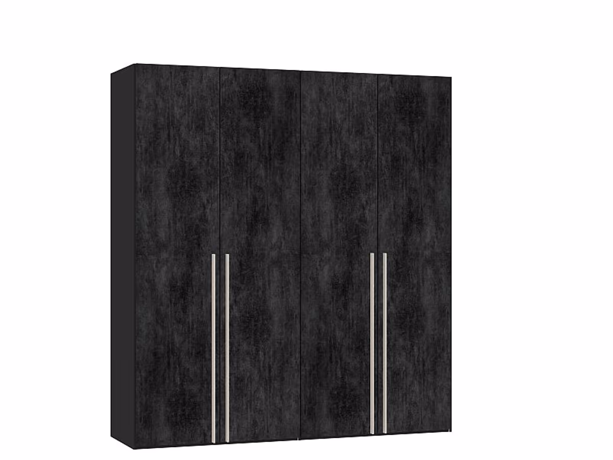 Drehtürenschrank JOIN IT- B ca. 202 cm., Schwarz, Graphit