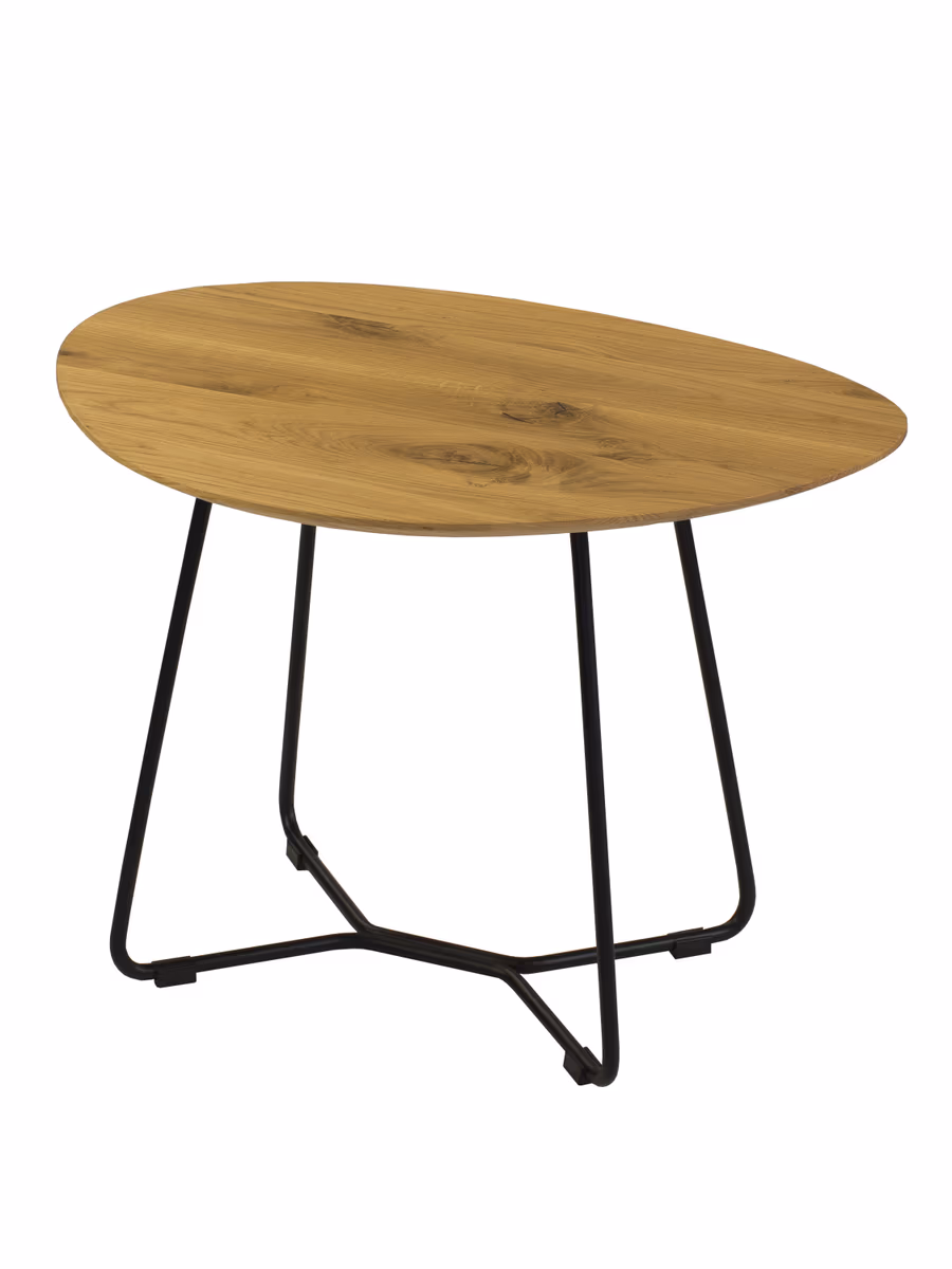 Beistelltisch Pizzaro - LBH ca. 60x45x44 cm, Asteiche massiv