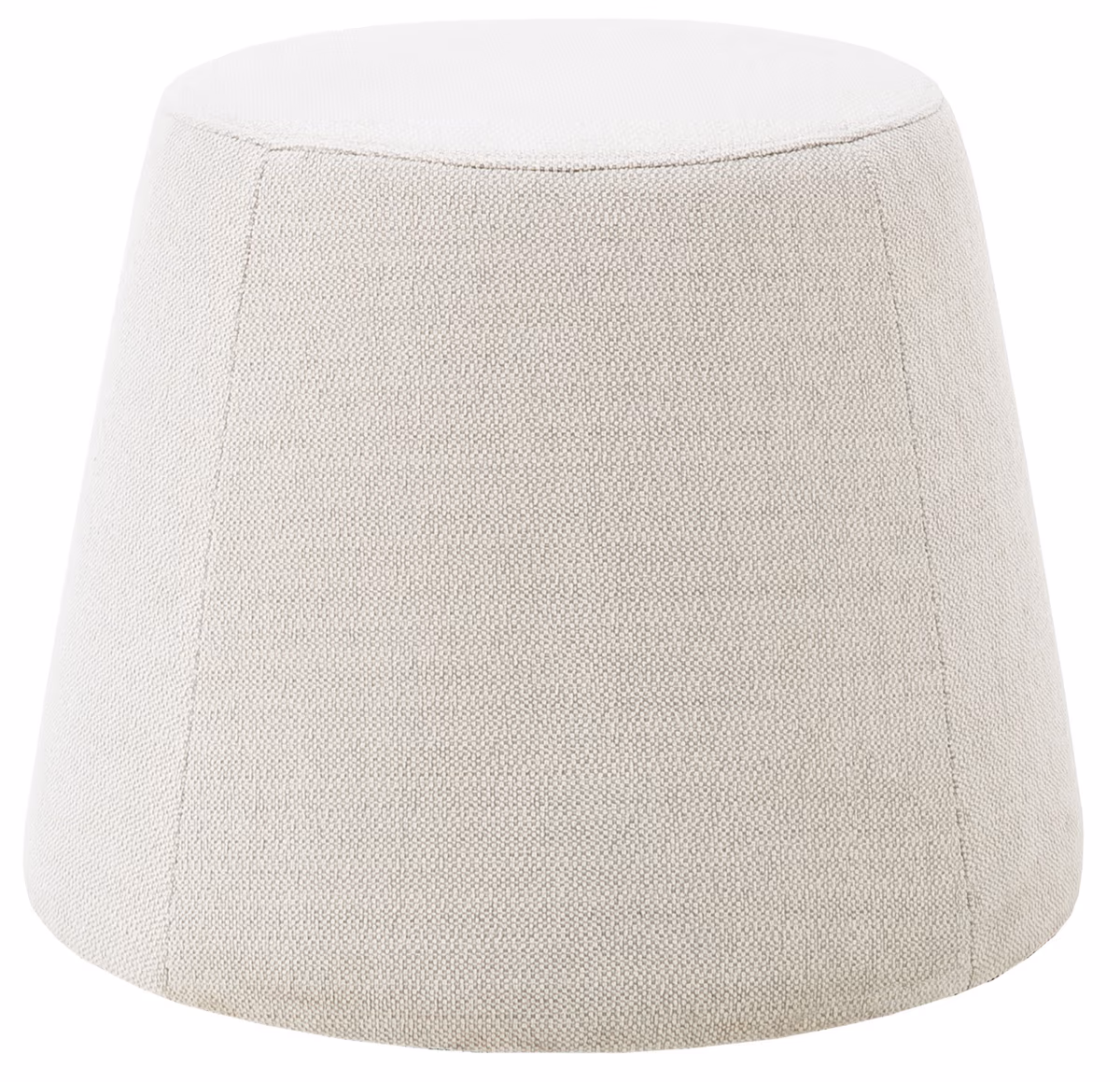Hocker, LBH ca. 53x53x42 cm, Stoff, Creme