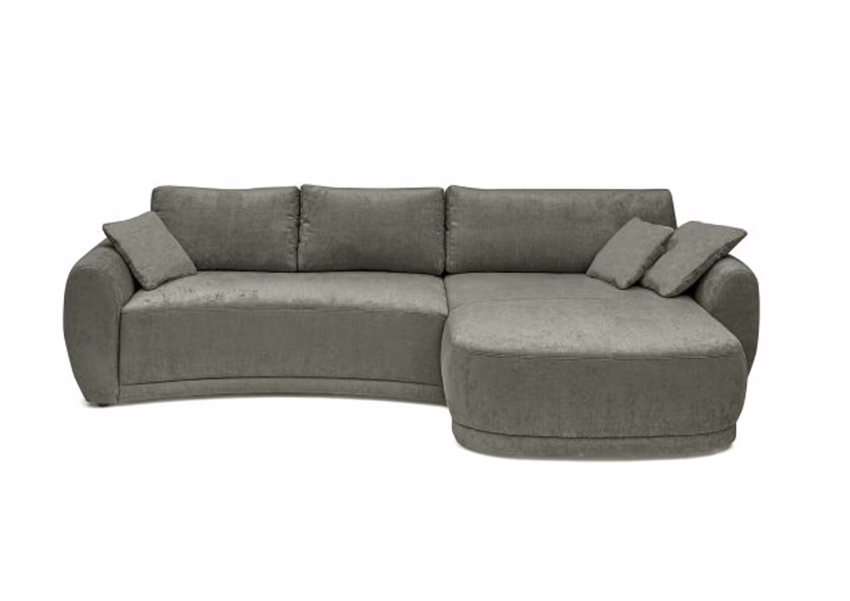 Ecksofa JOSUA - 3-Sitzer, Ecke rechts, Stoff, Olive
