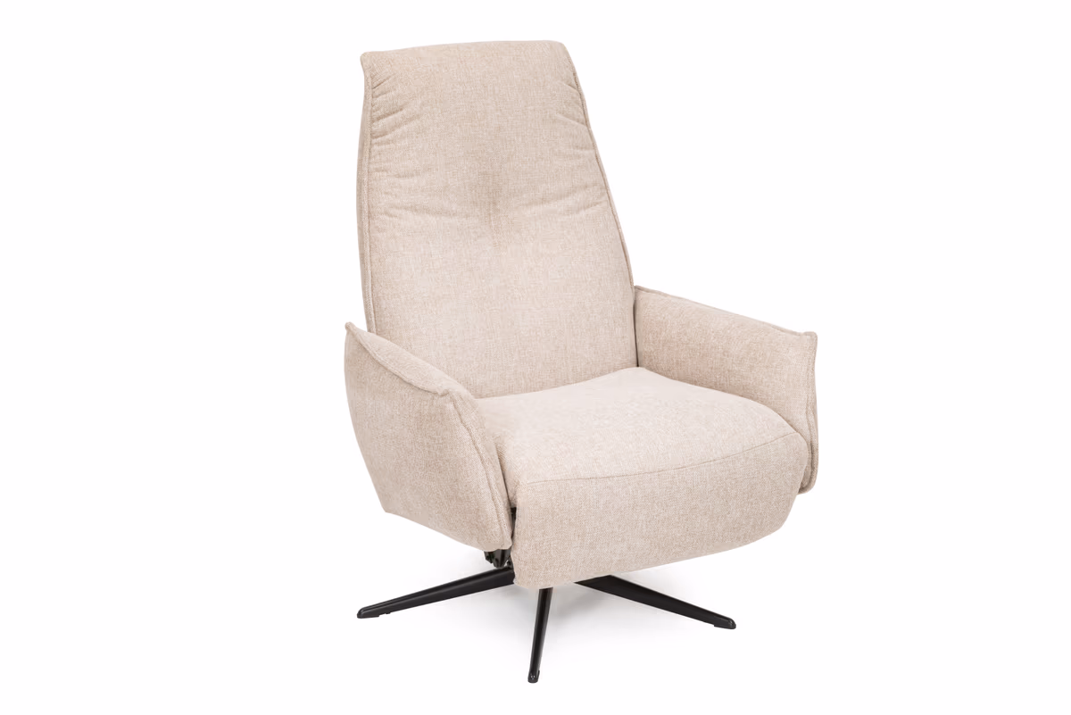 Sessel - Relaxfunktion, Stoff, Beige