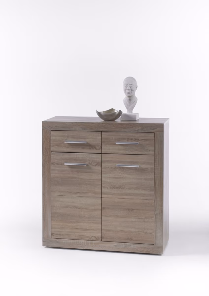 Kommode - B ca. 82 cm, Sonoma Eiche Nachbildung