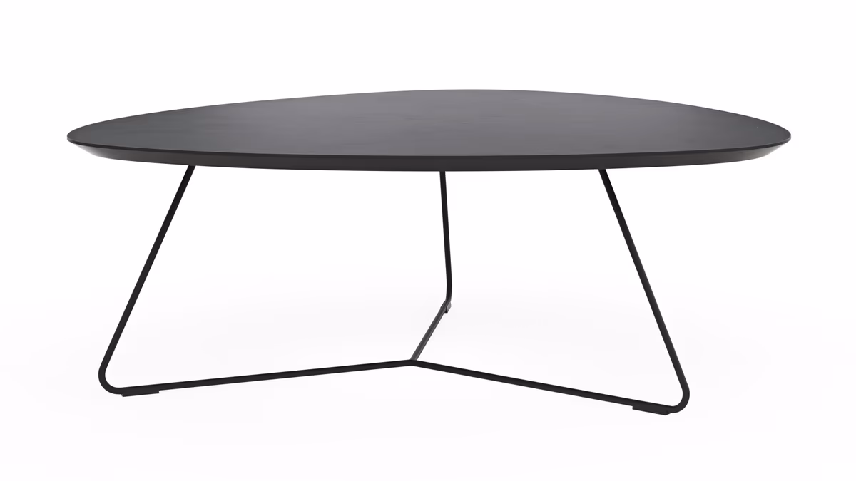 Couchtisch Fano - LBH ca. 87x78x33 cm, Fenix, Schwarz