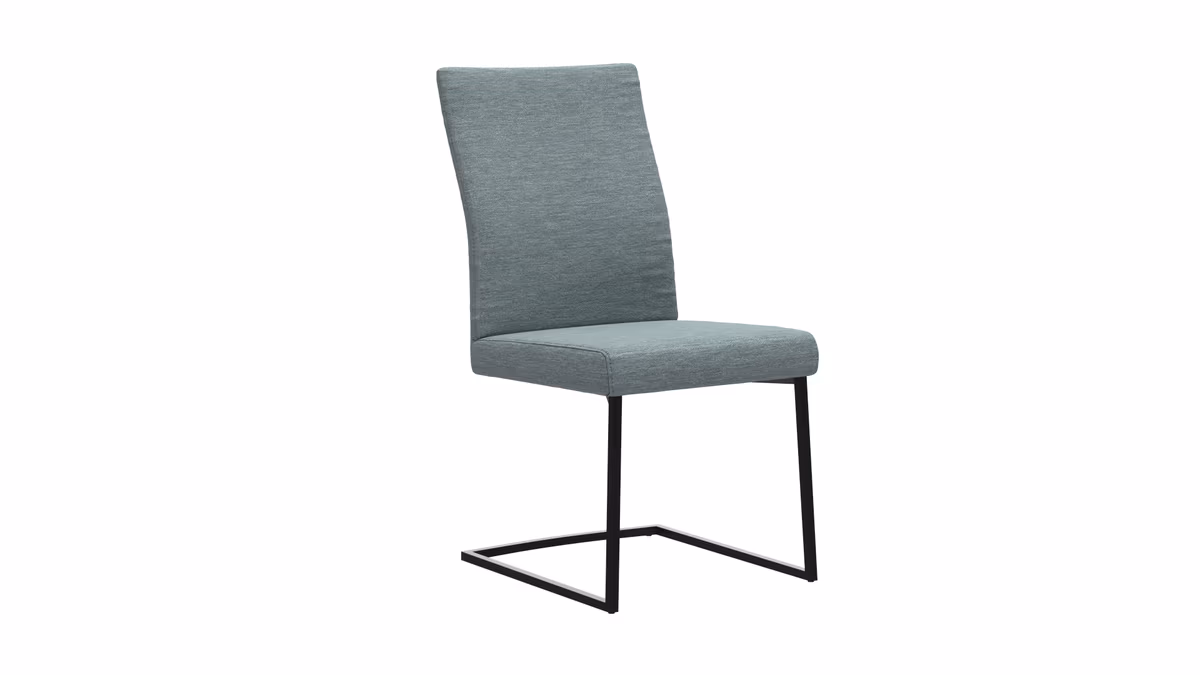 Freischwinger Carmelo - Velour, Hellblau