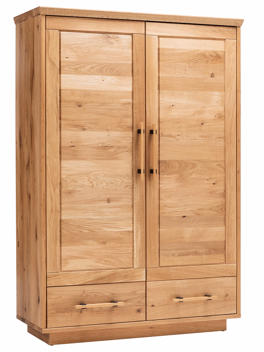 Hochzeitsschrank Oreia - Wildeiche massiv, natur geölt