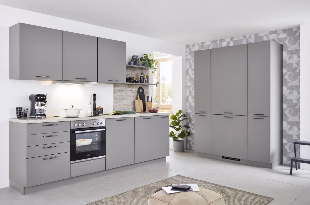 L-Küche 33.190 10 325, Taupegrau