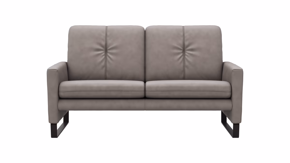 Sofa Tenero - 2-Sitzer, Stoff, Grau