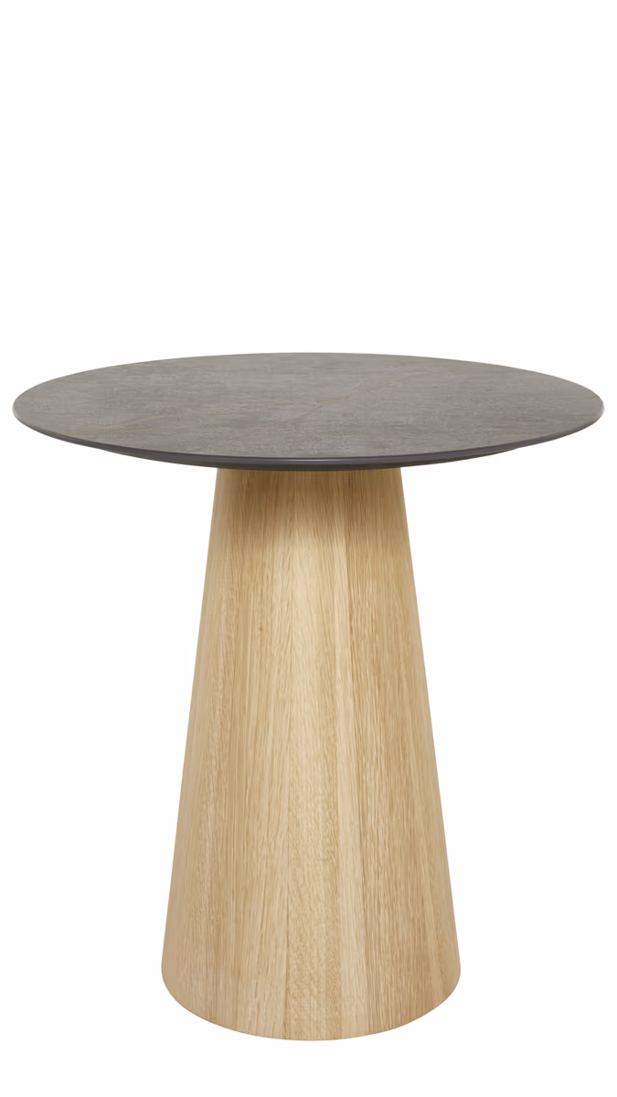 Beistelltisch Cono - DH ca. 40x45 cm, Keramik, Graubraun