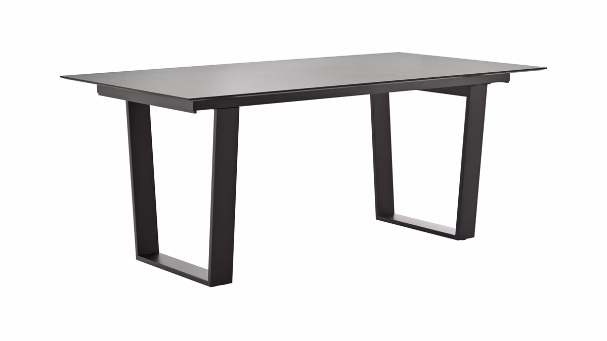 Esstisch Dinner - verlängerbar, LB ca. 180x95 cm, Kunststoff, Grau