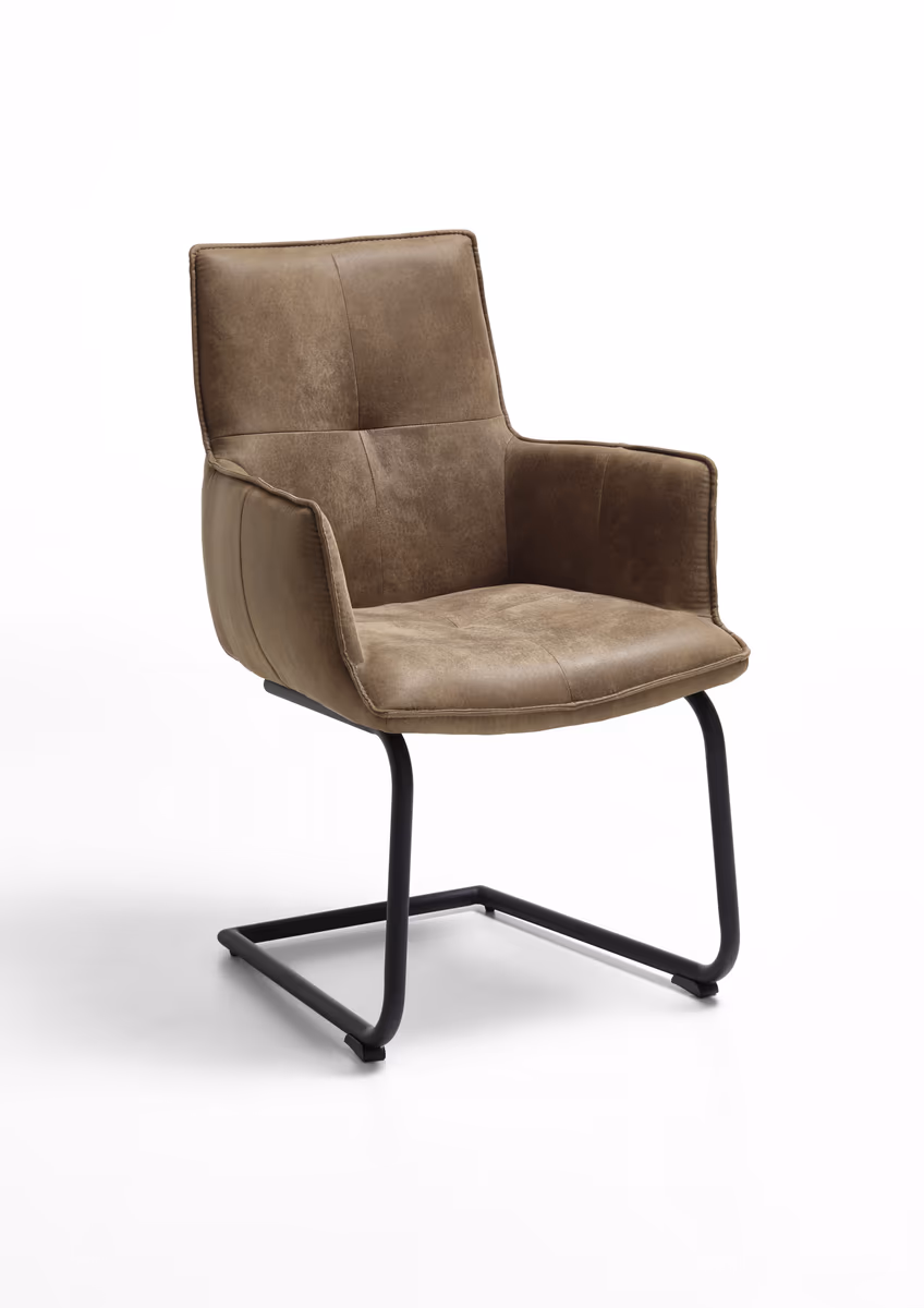 Sessel - Stoff, Hellbraun