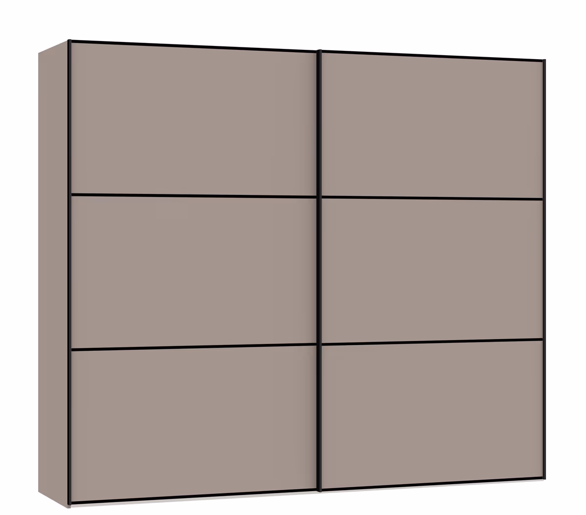 Schwebetürenschrank JOIN IT- B ca. 252 cm, Nougat