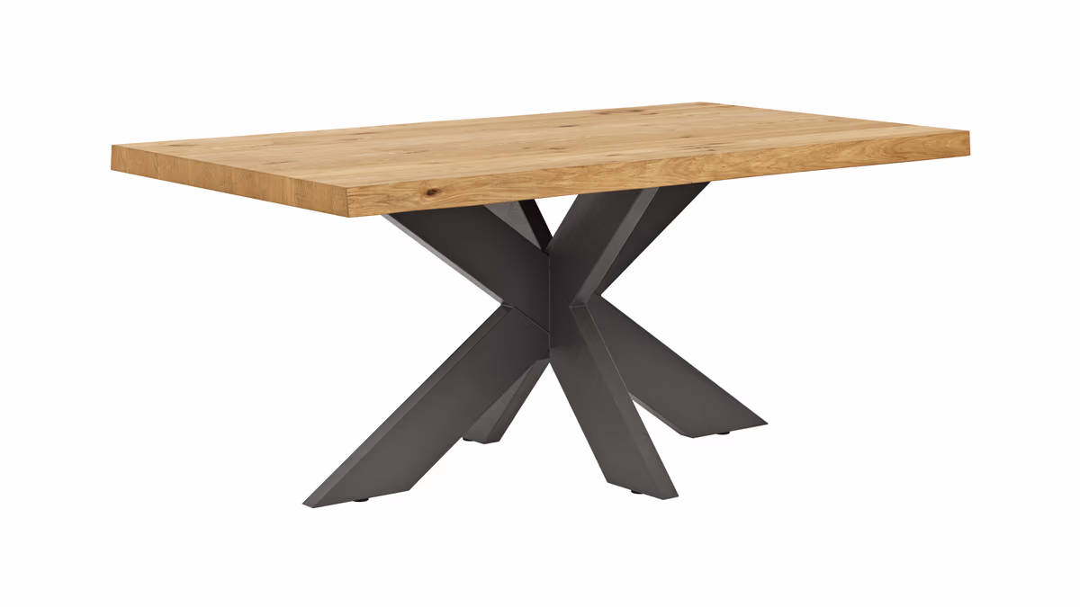 Esstisch Clifton - LB ca. 180x100 cm, Wildeiche massiv