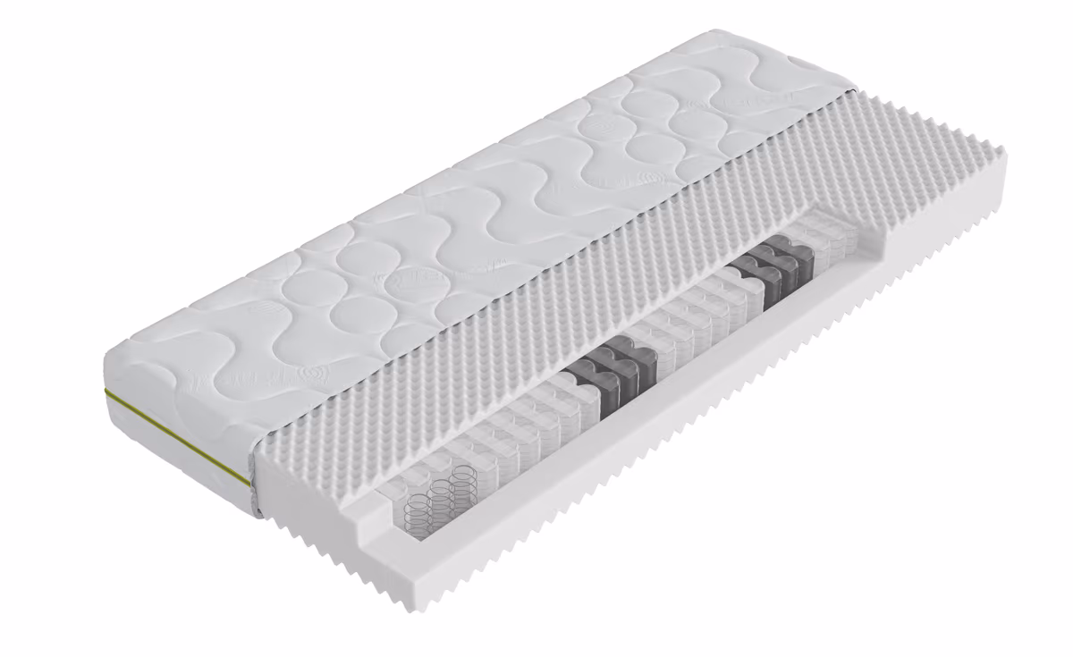 Tonnentaschenfederkernmatratze Natura Alpin TFK 19 - 90x200cm, H3 fest