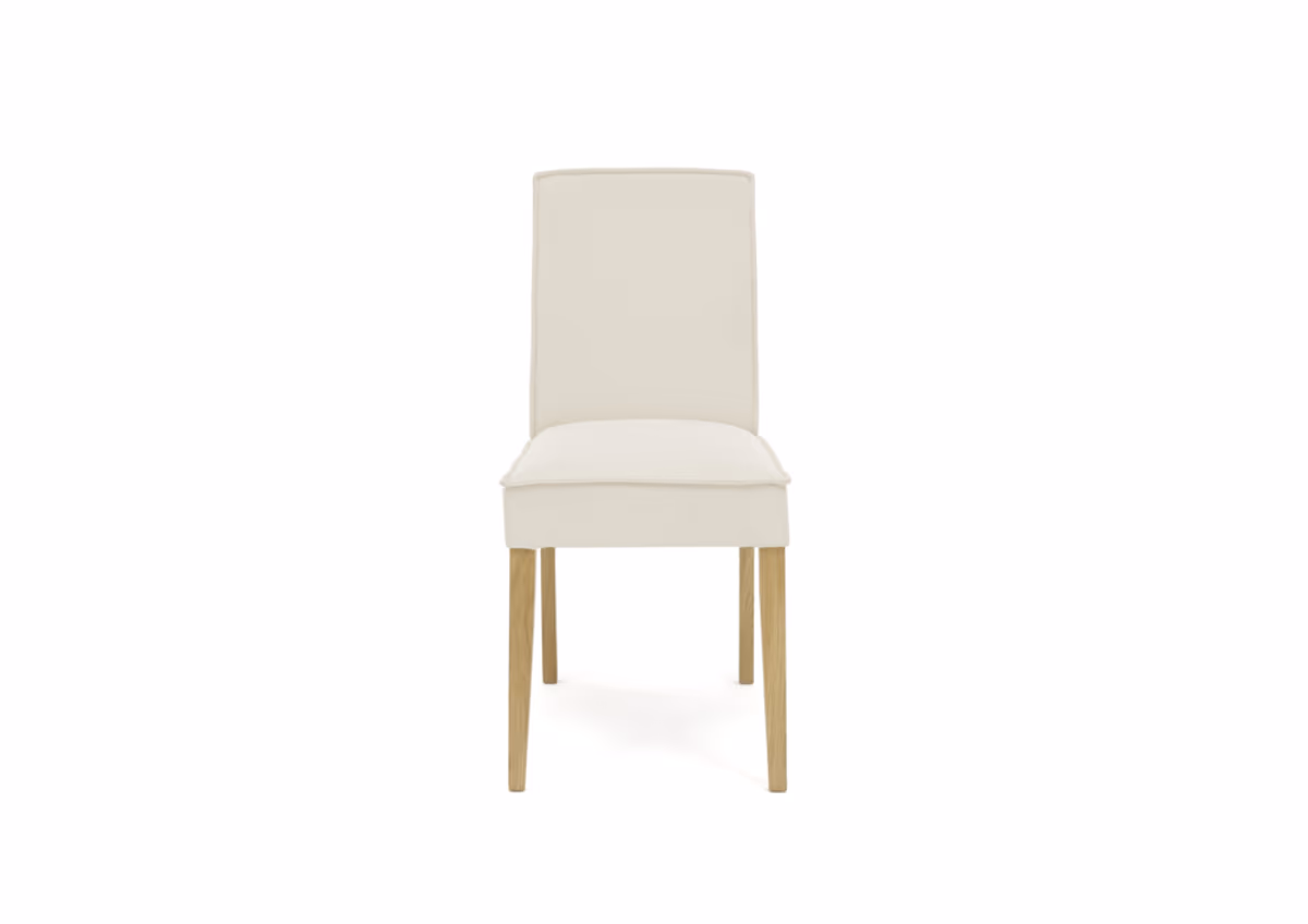 Stuhl  SITTING TOGETHER_L- Stoff, Creme, Eiche Natur