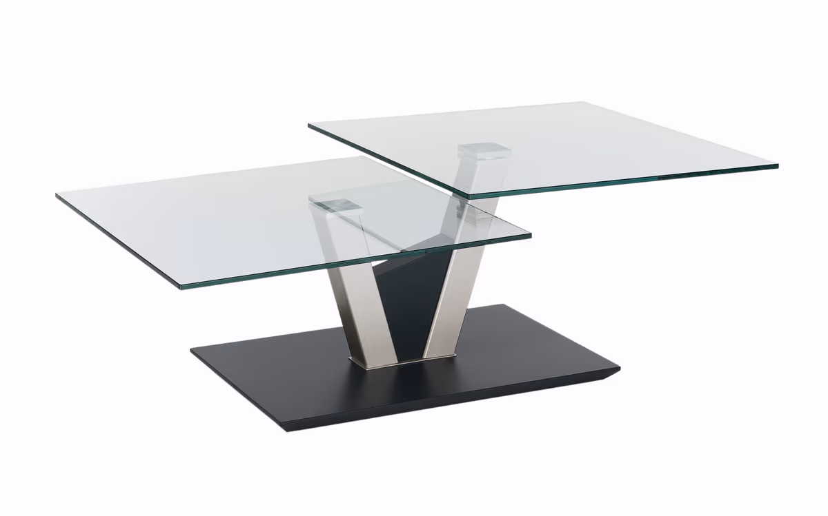 Couchtisch - LBH. ca. 118x65x43 cm, Glas