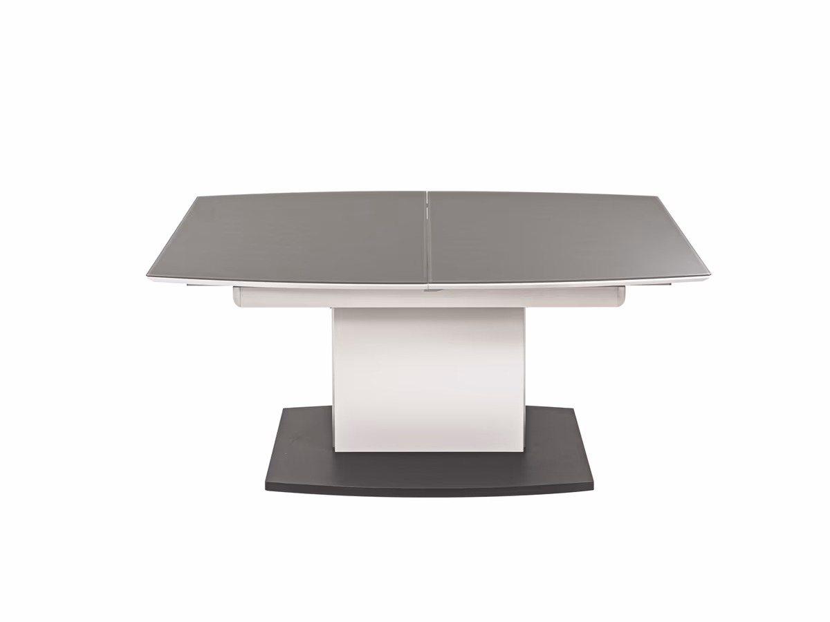 Couchtisch - höhenverstellbar/ausziehbar, LBH. ca. 115(155)x70x53-72 cm, Glas, Grau