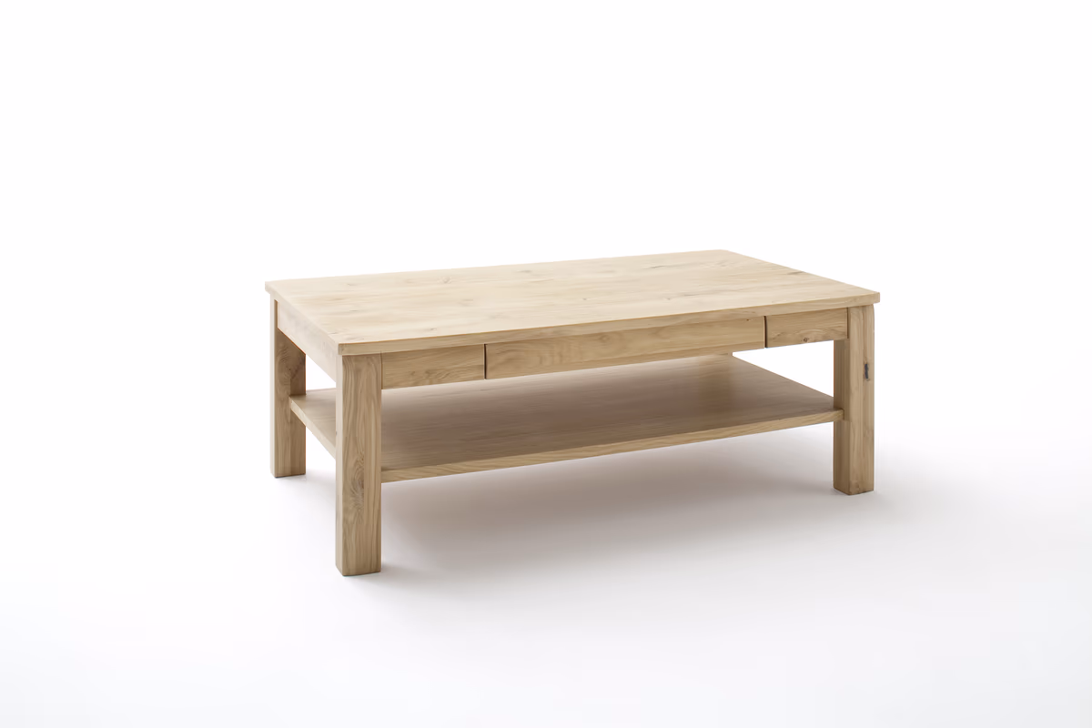 Couchtisch - Schubkasten, LBH ca. 117x65x42 cm,  Eiche teilmassiv