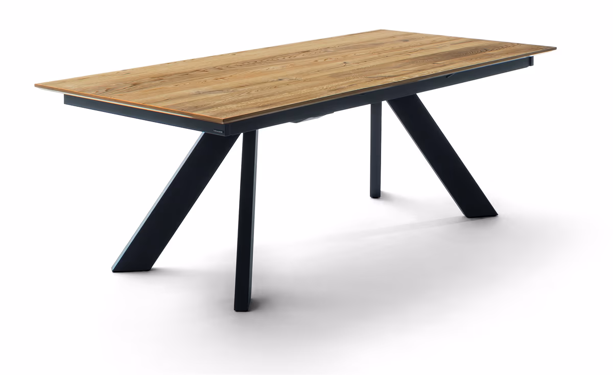 Esstisch - LB ca. 190x100 cm, Wildeiche Furnier