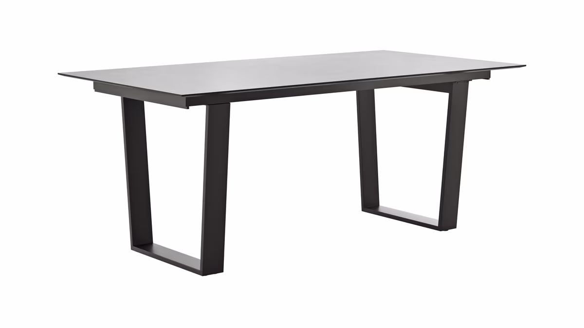 Esstisch Dinner - verlängerbar, LB ca. 180x95 cm, Kunststoff, Hellgrau