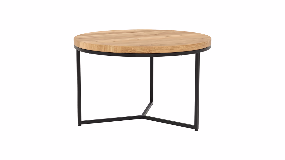 Couchtisch Farmingdale - LBH ca. 85x85x52 cm, Eiche massiv, natur geölt