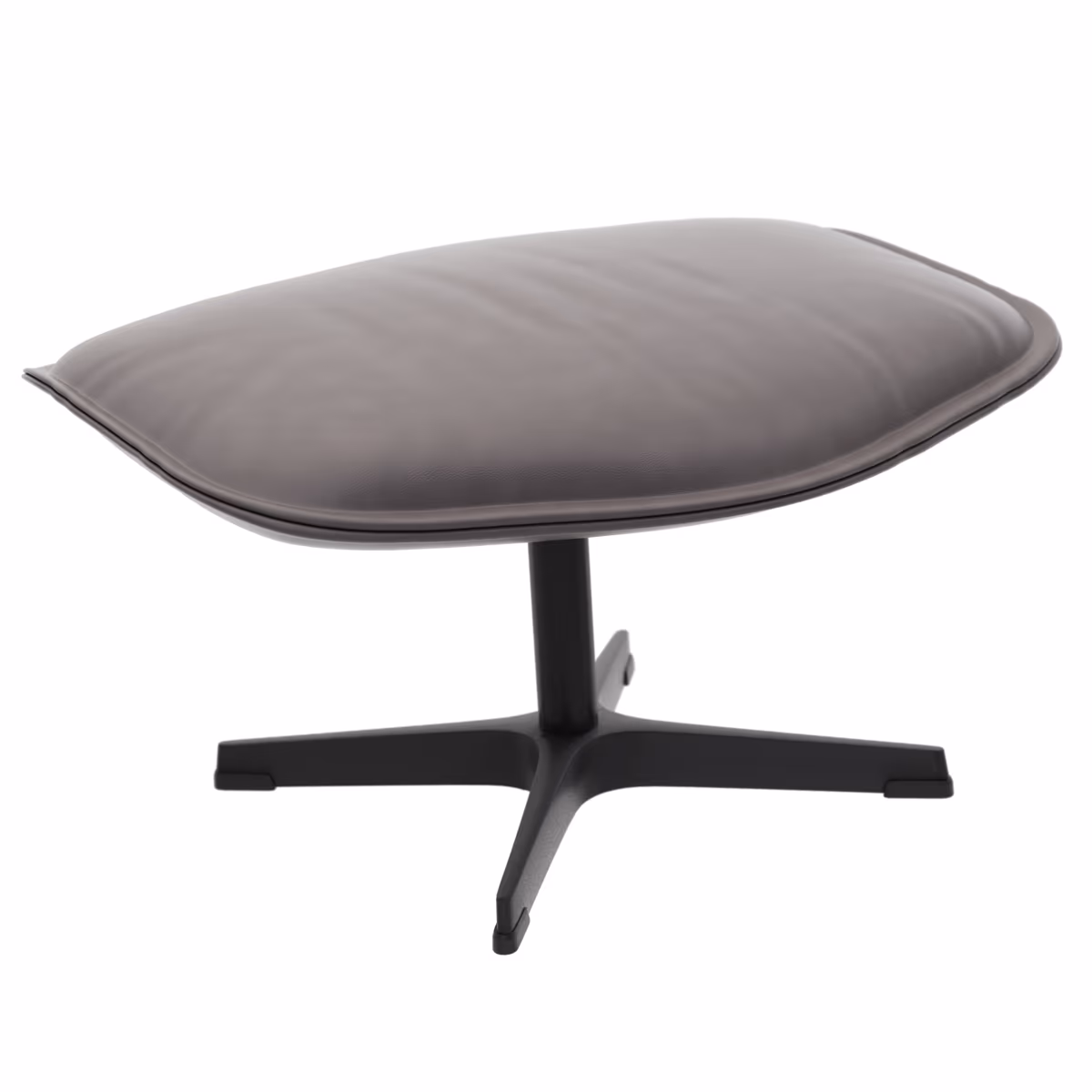 Hocker Helge - Leder, Silber