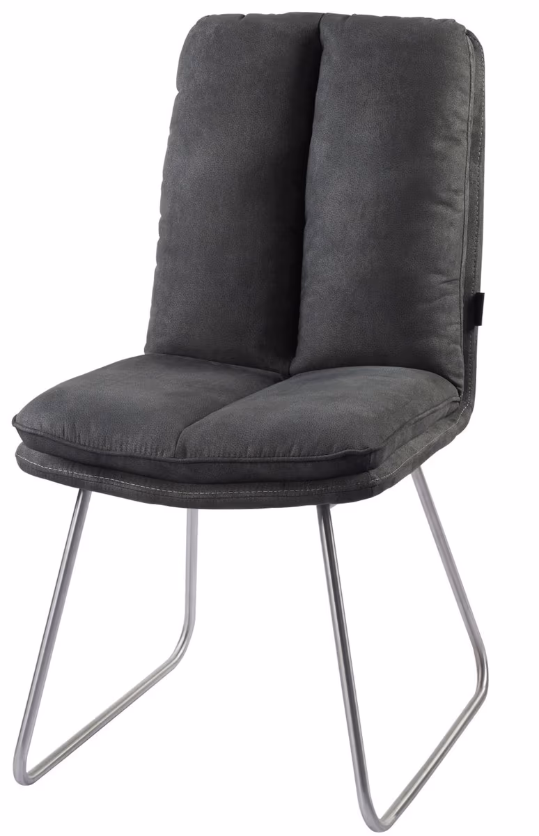 Stuhl MICAH - Stoff, Dunkelgrau