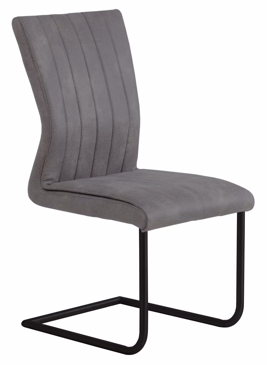 Freischwinger - Stoff, Hellgrau