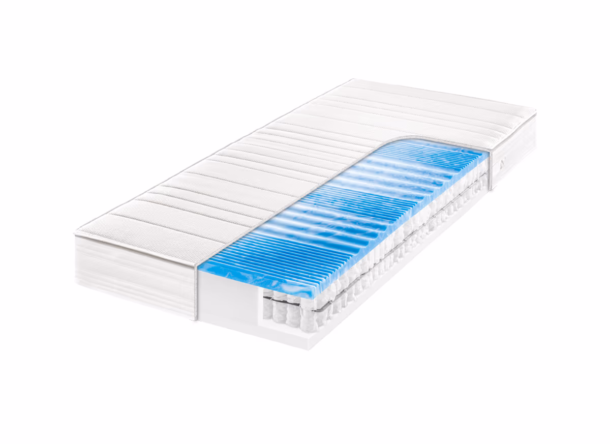 7-Zonen-Gelart-Tonnentaschenfederkern FIANN-Matratze FIANN- Liegefläche ca. 100x200 cm, Mittel