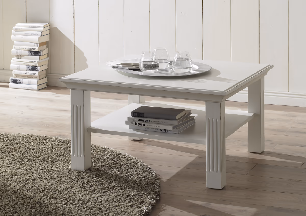 Couchtisch - Lack, weiß