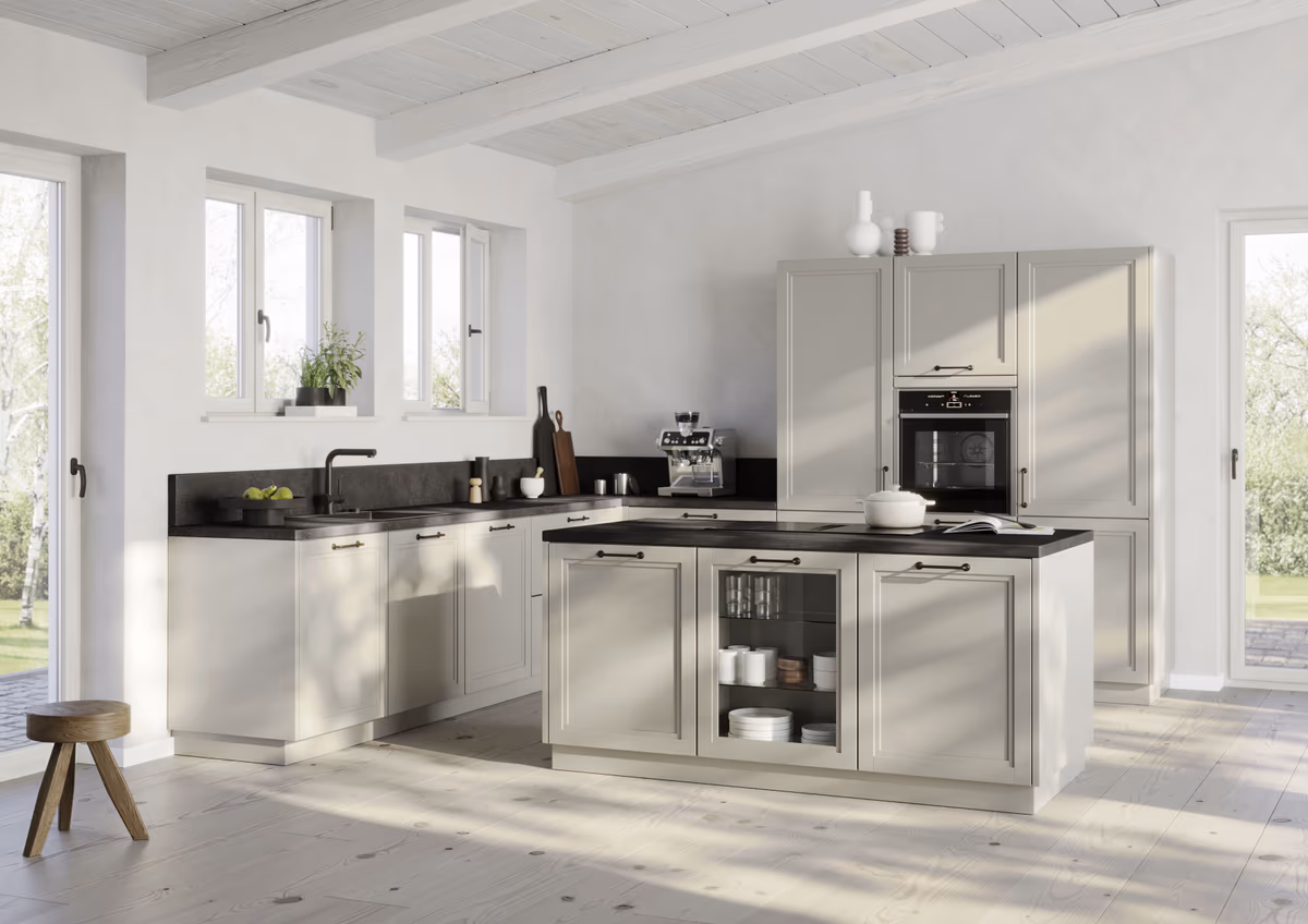 Inselküche 55.240 CO 1 524, Kieselgrau