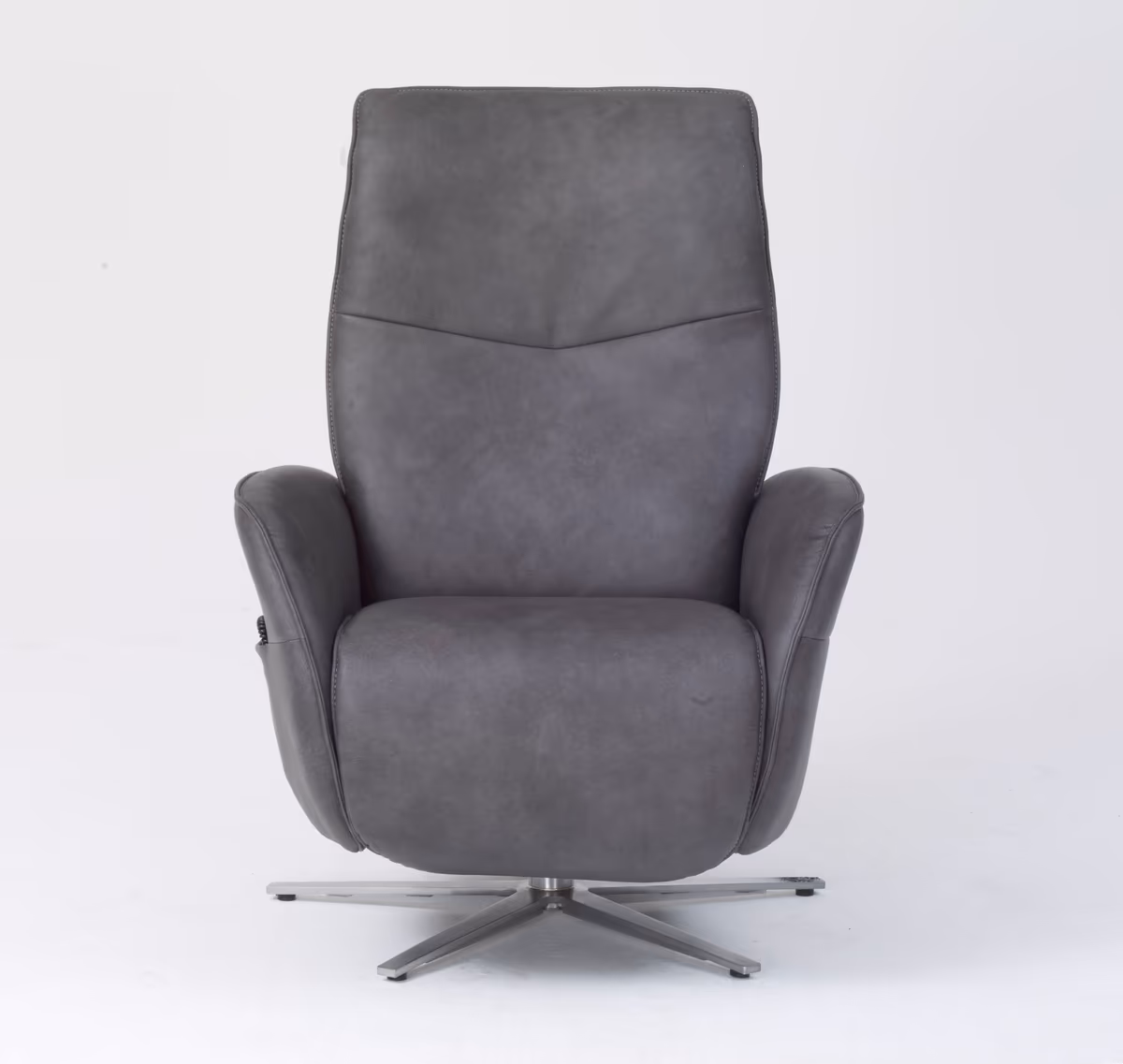 Sessel - Relaxfunktion motorisch, Leder, Kohle