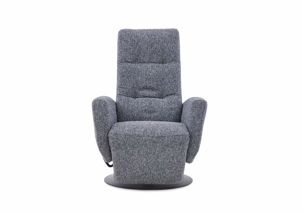 TV-Sessel - Größe S, Relaxfunktion, Kopfteil verstellbar, Stoff, Marine