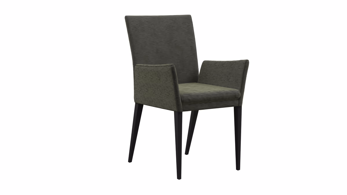 Armlehnstuhl Saragossa - Stoff, Eukalyptus